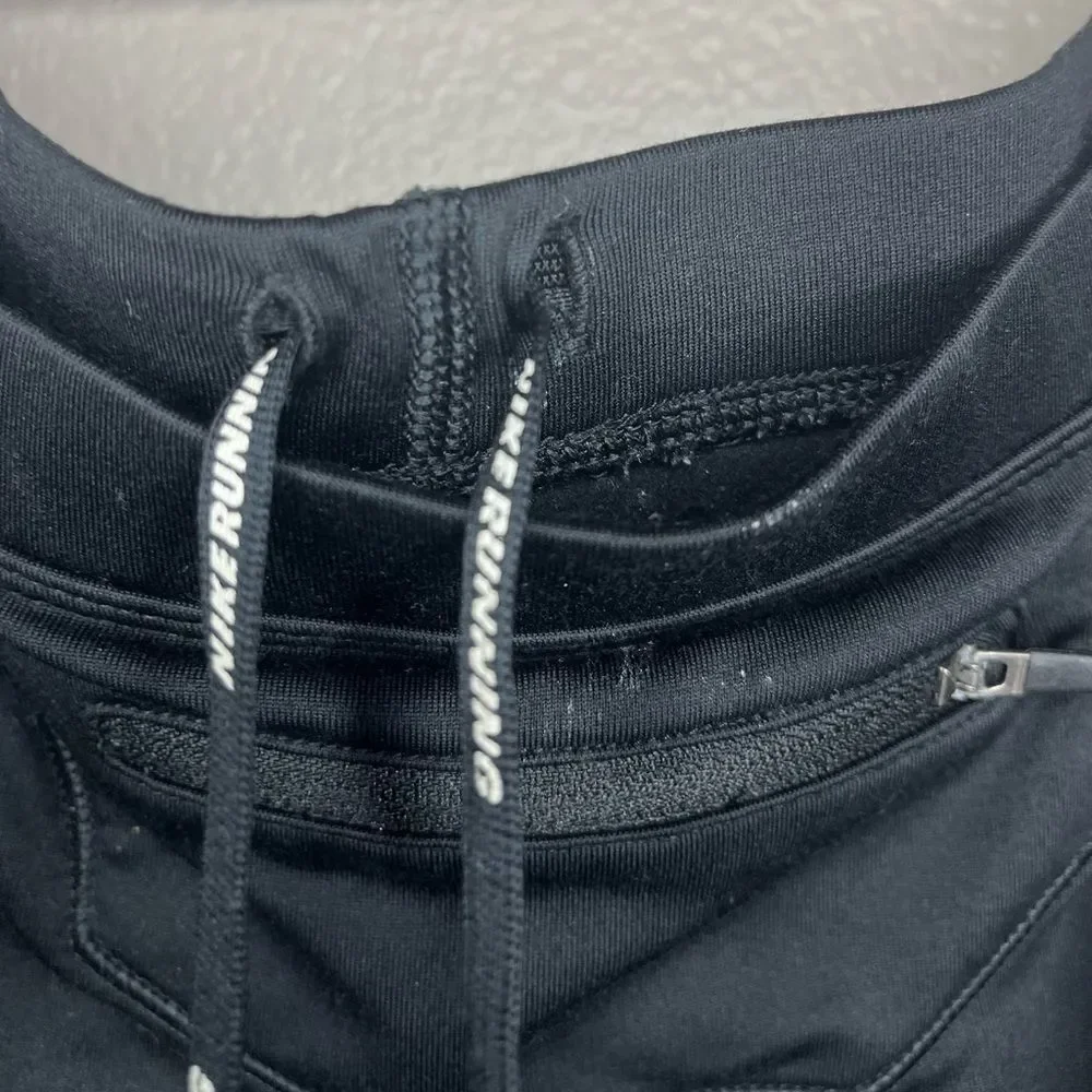 Nike Dri Fit Black Ankle Zip Leggings Size: Womens Tights - Picture 3 of 11